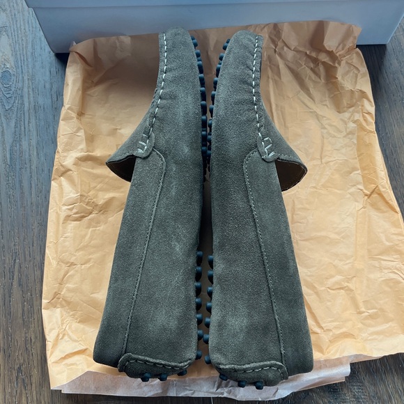 NIB Quince 100%Suede Driving Loafers/Medium Brown - size 8 - Picture 9 of 11